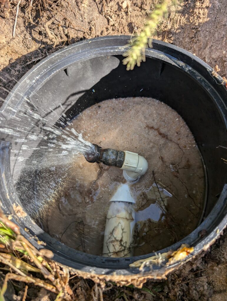 well water leak
